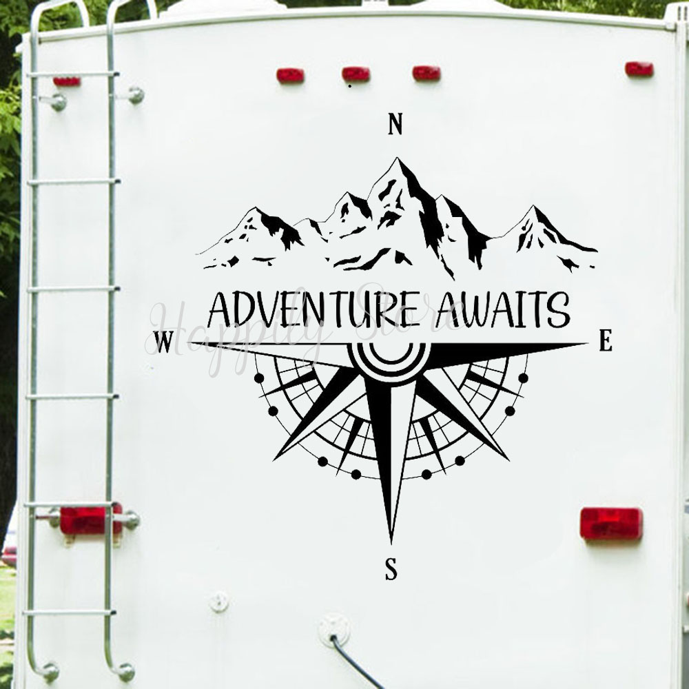 Outdoor Furniture Ideas - Stiker Campervan Petualangan Menanti Dinding Decal