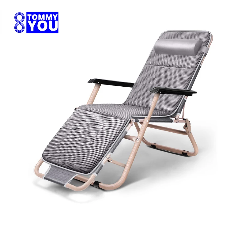 Deck Chair Lounger - Kursi Santai Lipat Tempat Tidur Tidur