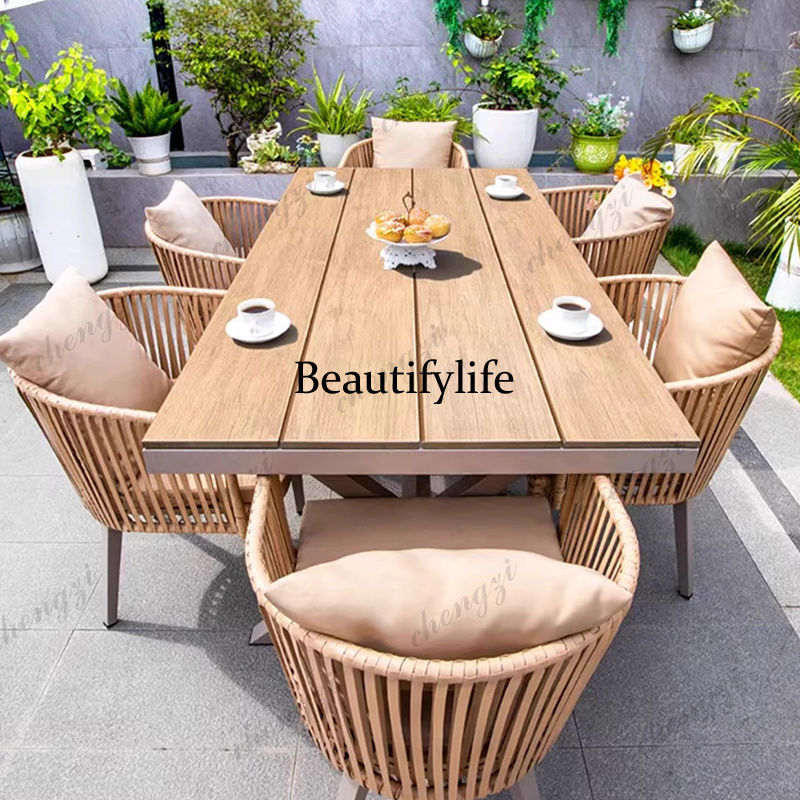 Outdoor Furniture Upholstery - Set Meja Luar Ruangan dengan Pelapis,