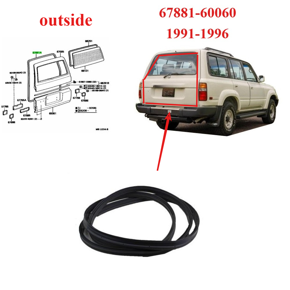 Outdoor Furniture Glider - 1 Buah Karet Pintu Belakang untuk