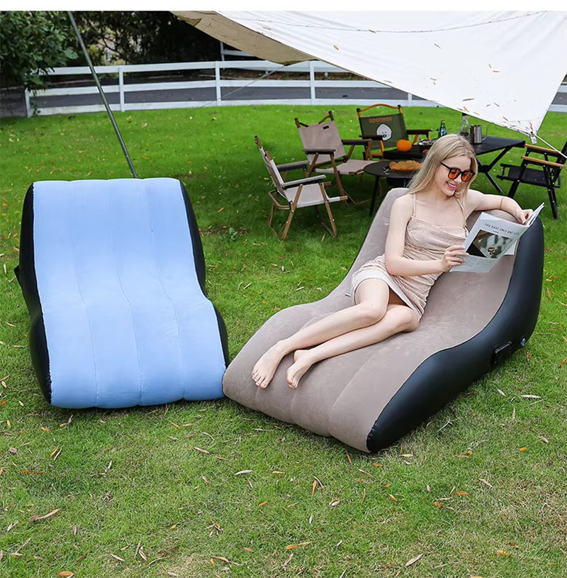 Kursi Santai Tiup, Sofa Tiup P - Deck Chair Lounger ulasan dan harga