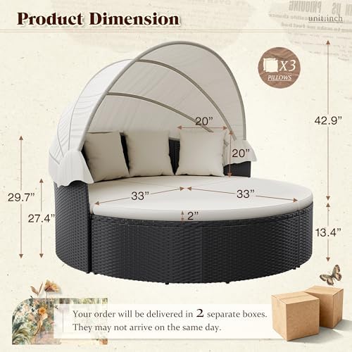 Furnitur Patio Tempat Tidur Bu - Outdoor Daybed Sofa ulasan dan harga