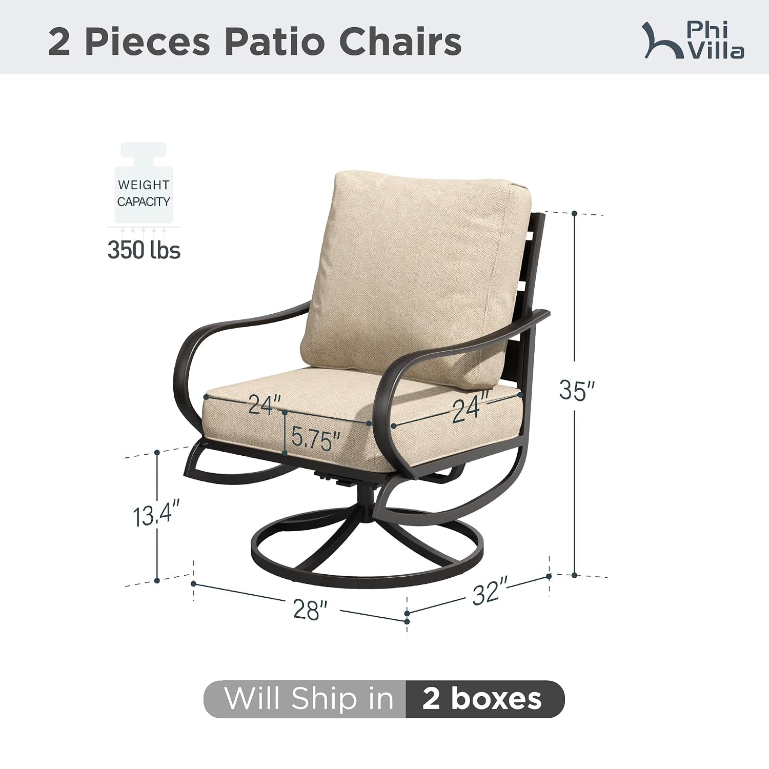 Kursi Teras Putar 2 Set dengan - Deck Chair Lounger ulasan dan harga