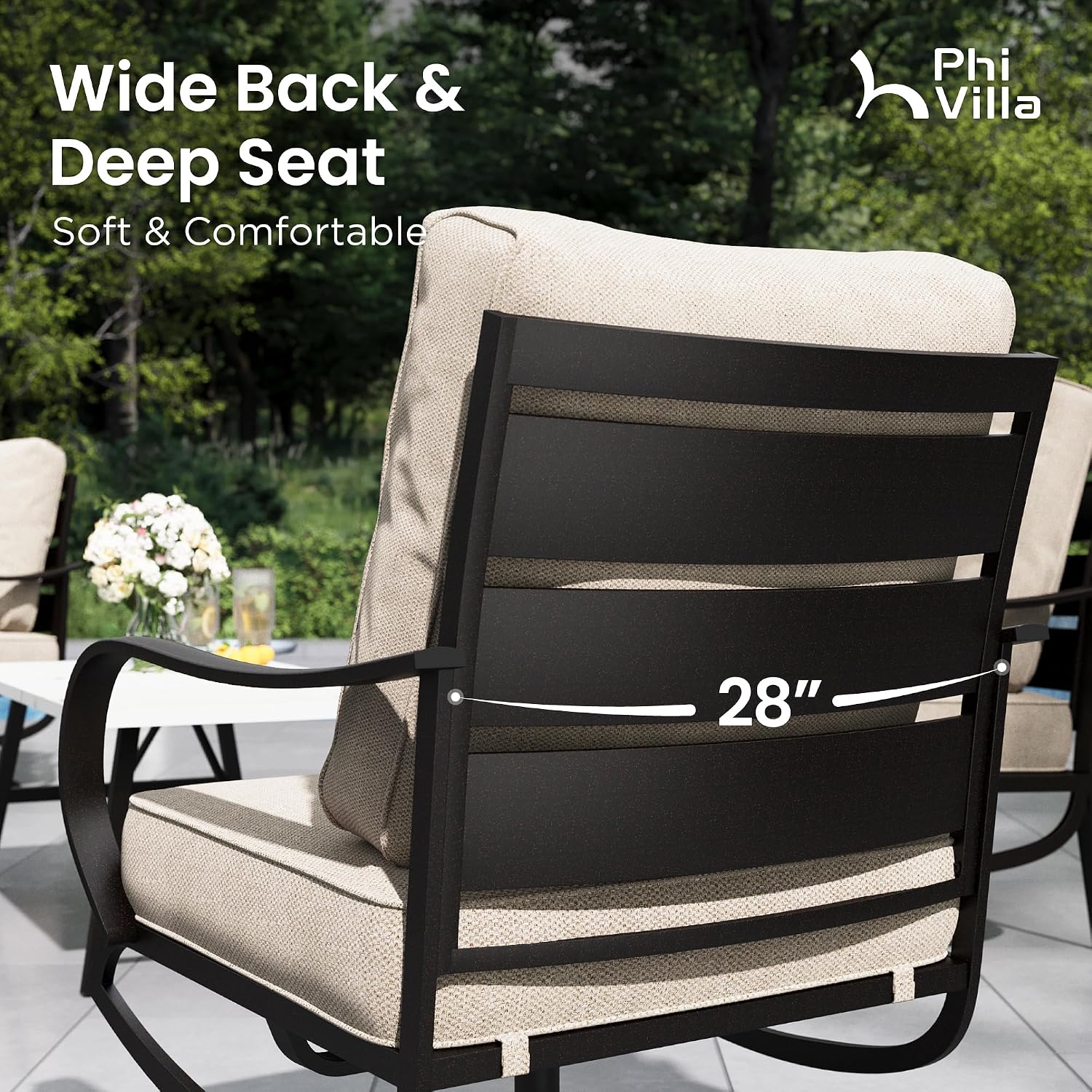 Kursi Teras Putar 2 Set dengan - Deck Chair Lounger ulasan dan harga