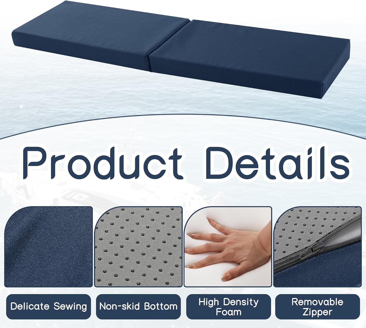 Bantal Kursi Sofa Tebal 8cm, B - Outdoor Furniture Upholstery ulasan dan harga