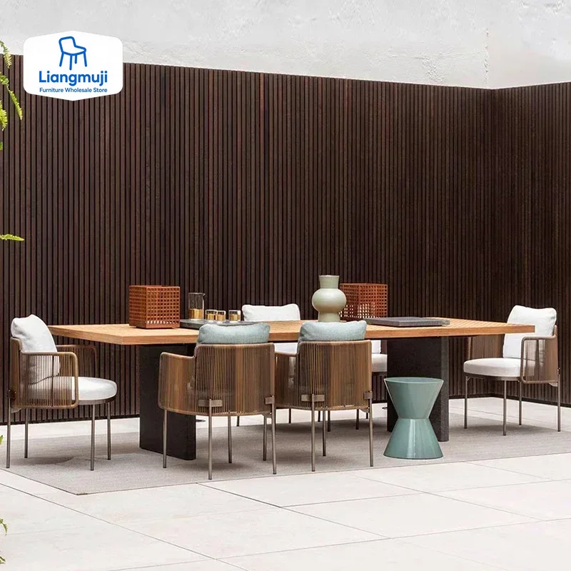Set Furnitur Taman Kayu Tahan  - Outdoor Furniture Italian ulasan dan harga