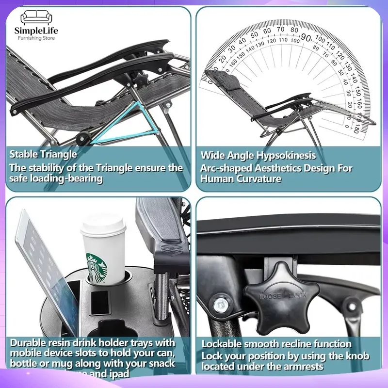 Kursi Zero Gravity Tak Terbata - Deck Chair Lounger ulasan dan harga