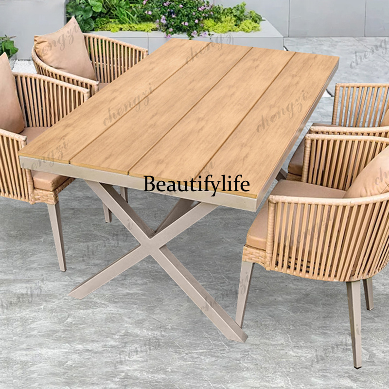 Set Meja Luar Ruangan dengan P - Outdoor Furniture Upholstery ulasan dan harga