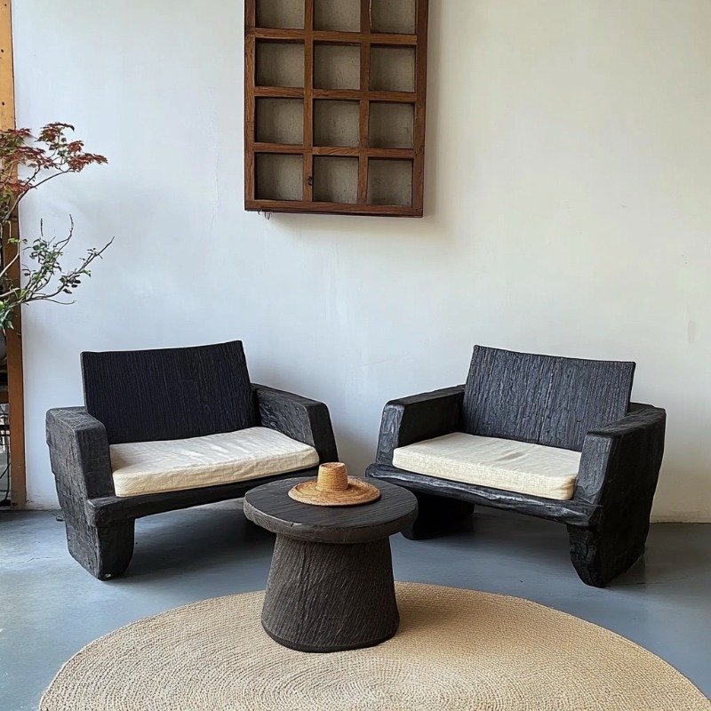 Set Furnitur Taman Retro Plast - Outdoor Furniture Upholstery ulasan dan harga