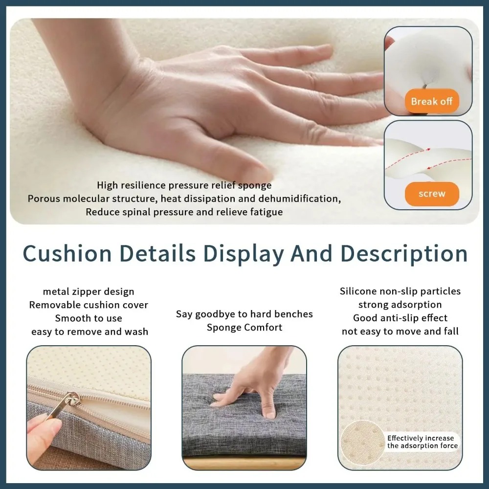 Bantal Duduk Korduroi 5cm Khus - Outdoor Furniture Upholstery ulasan dan harga