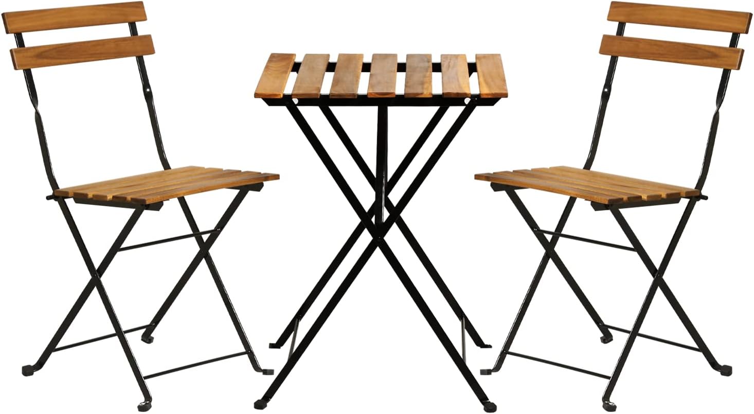 Set bistro teras lipat 3 bagia - Outdoor Furniture Table ulasan dan harga