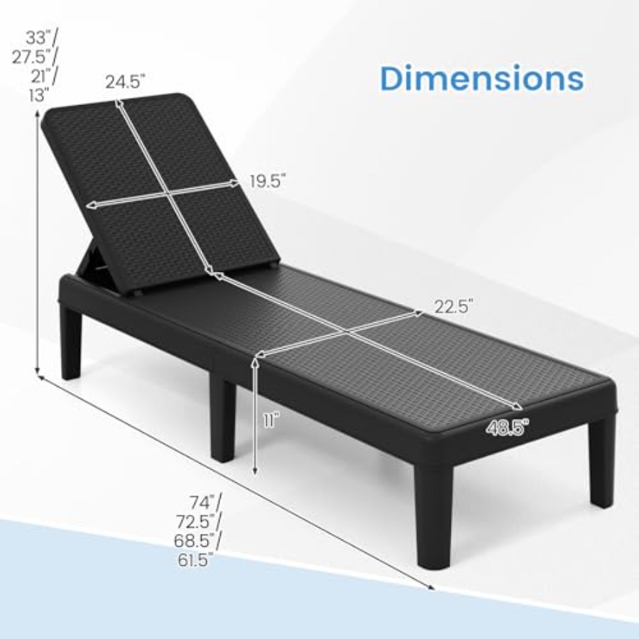 Set kursi santai luar ruangan  - Deck Chair Lounger ulasan dan harga