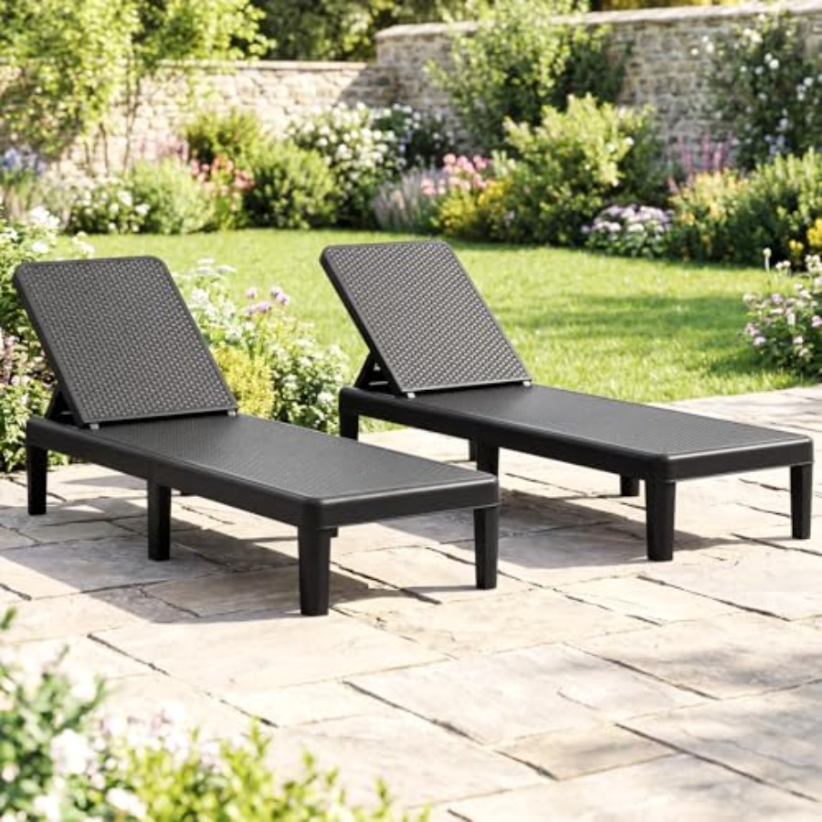 Set kursi santai luar ruangan  - Deck Chair Lounger ulasan dan harga