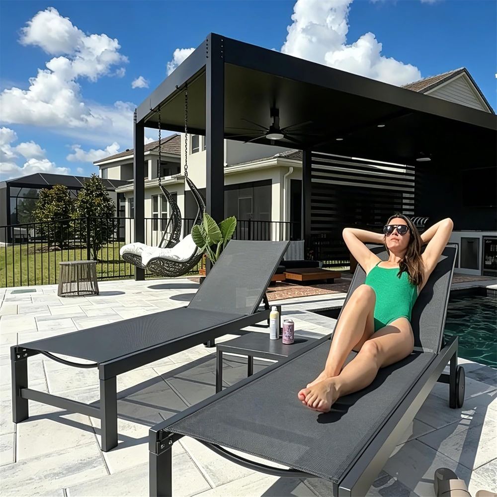 Set Kursi Santai Kolam Renang  - Deck Chair Lounger ulasan dan harga