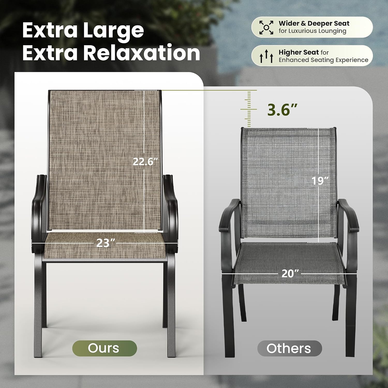 Set Kursi Makan Teras Ergonomi - Deck Chair Lounger ulasan dan harga