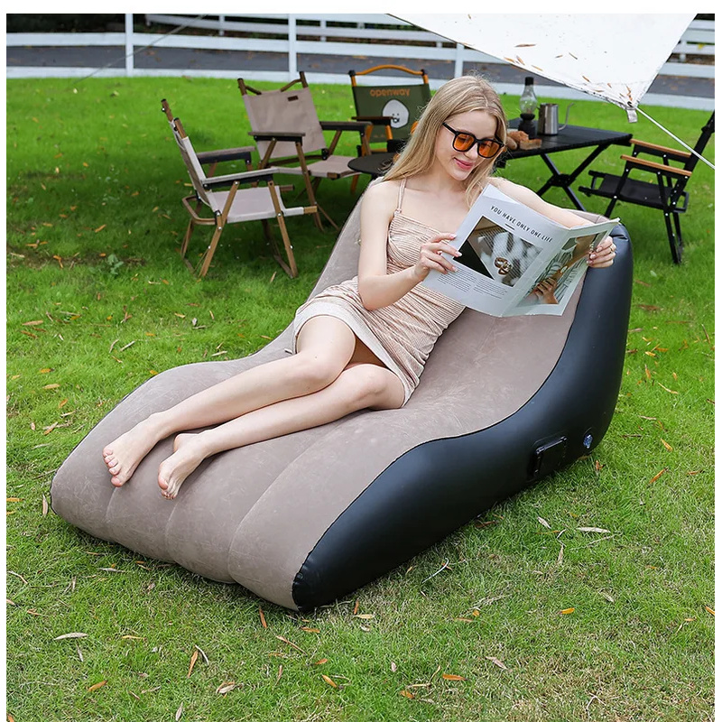 Kursi Santai Tiup, Sofa Tiup P - Deck Chair Lounger ulasan dan harga