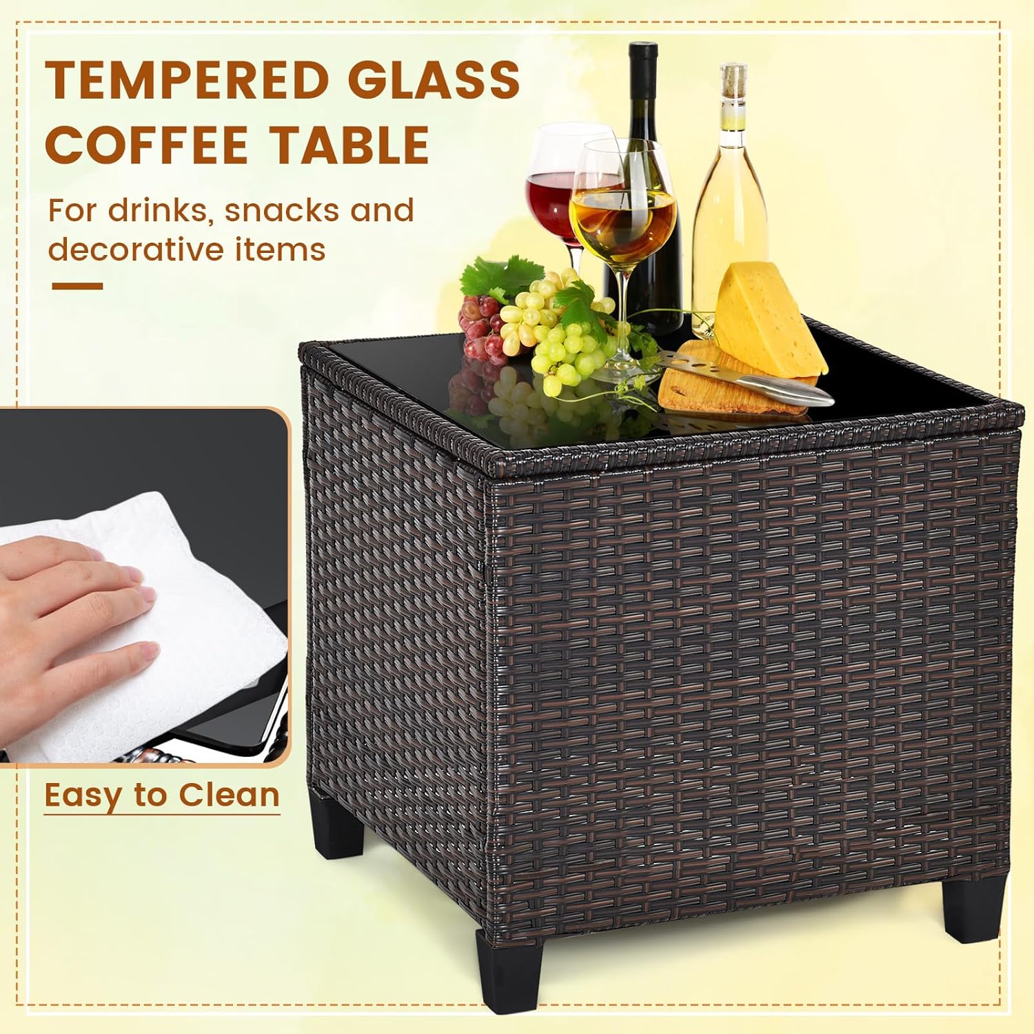 Set bistro luar ruangan 3 bagi - Outdoor Furniture Table ulasan dan harga
