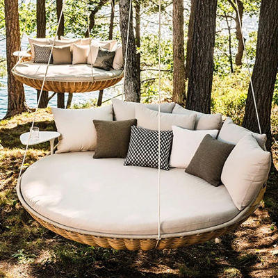Tempat Tidur Gantung Bulat Rot - Outdoor Daybed Sofa ulasan dan harga