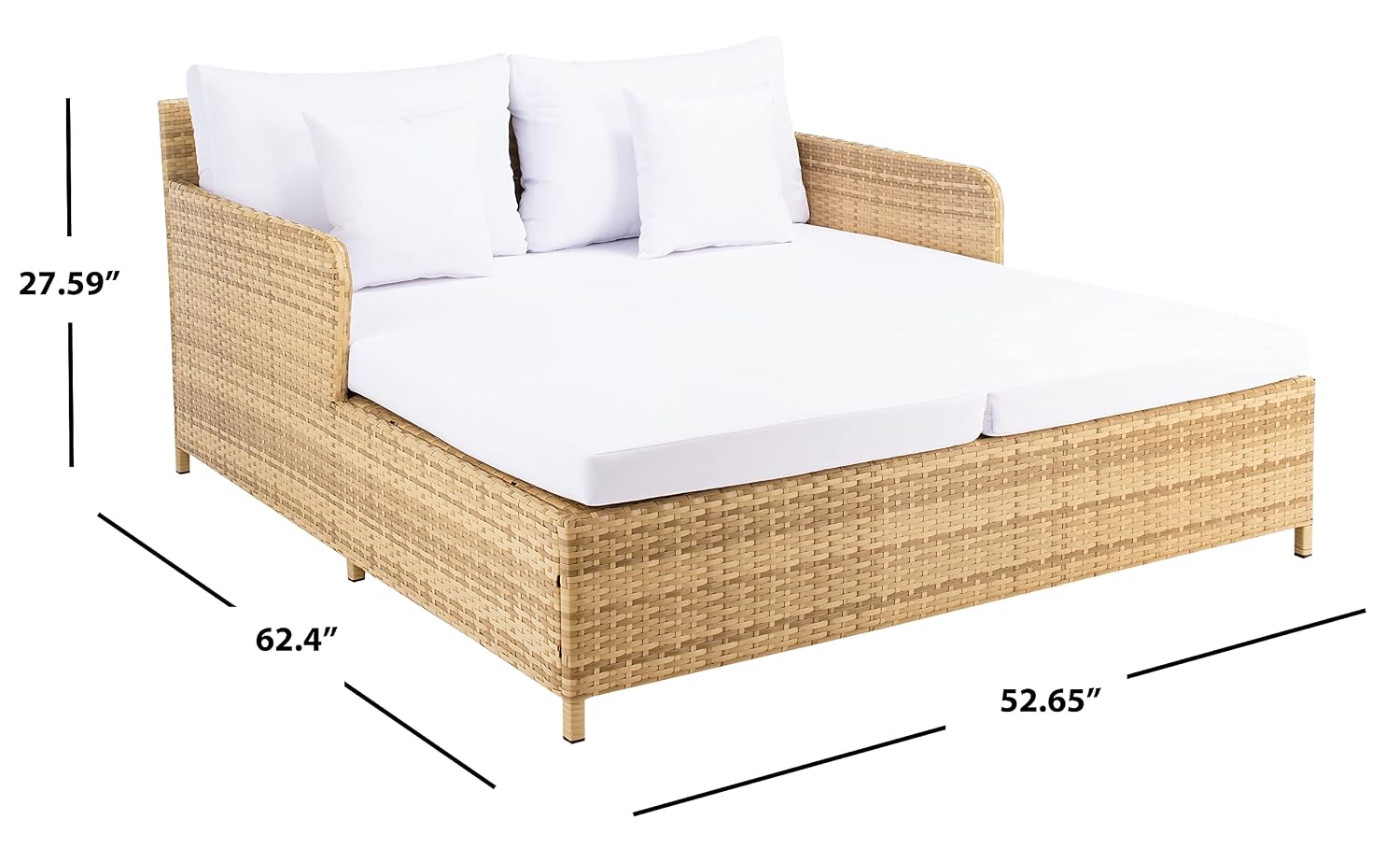 Daybed Outdoor Cadeo dengan Ra - Outdoor Daybed Sofa ulasan dan harga