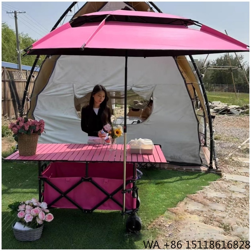 Gerobak Lipat Tugas Berat 420L - Outdoor Furniture Table ulasan dan harga